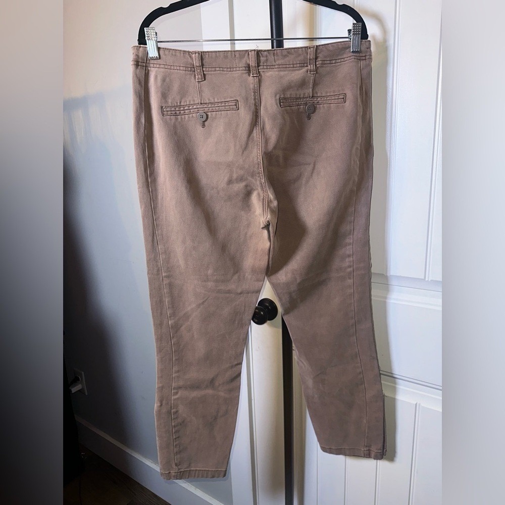 Anthropologie‎ Size 31 Brown Tan Corduroy Straight Slim Pants - Picture 8 of 12